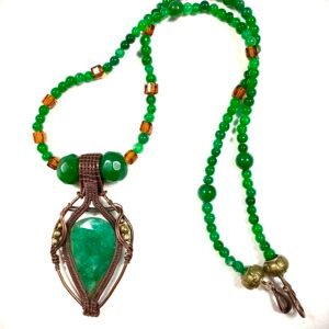 emerald copper wrapped