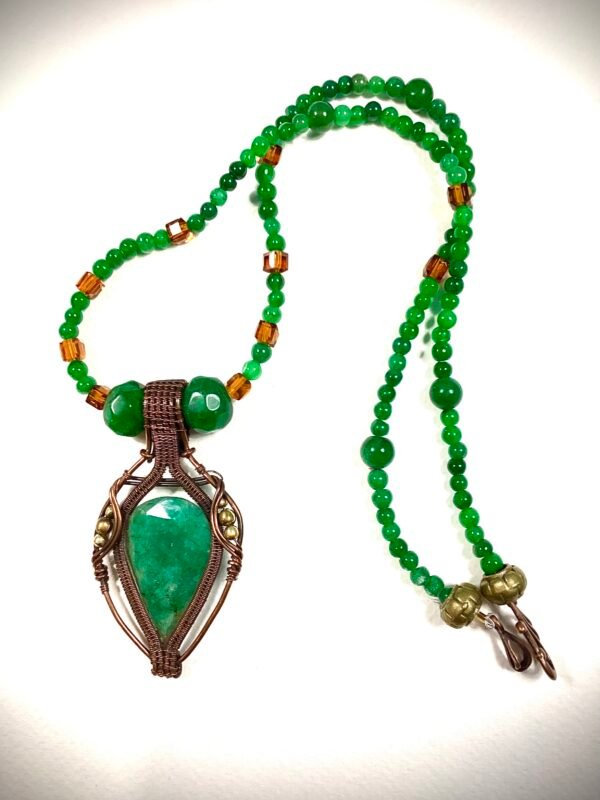 emerald copper wrapped