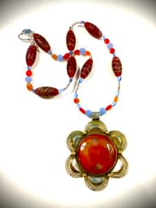 engraved carnelian in frame