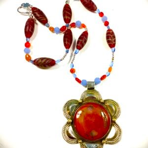engraved carnelian in frame