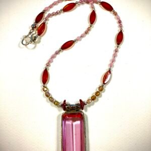 Pink Kunzite in sterling