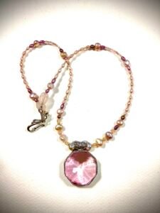 Pink Kunzite in sterling