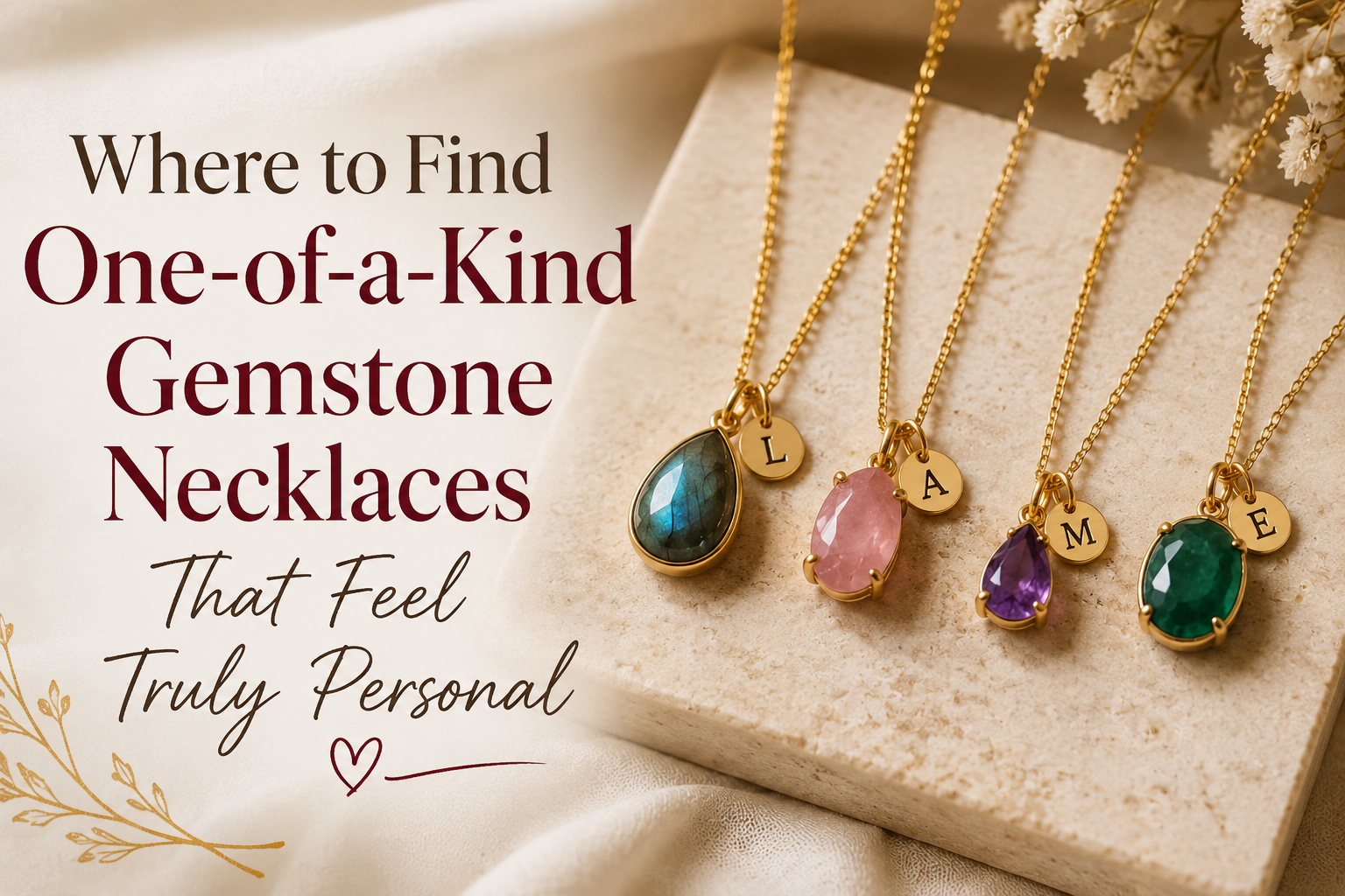 Where to Find One-of-a-Kind Gemstone Necklaces That Feel Truly Personal
